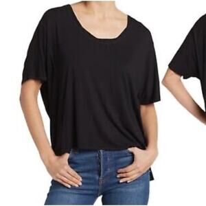 H By Bordeaux Knit Slouchy Top Oversized Minimalist Stretch Shirt NWT Medium